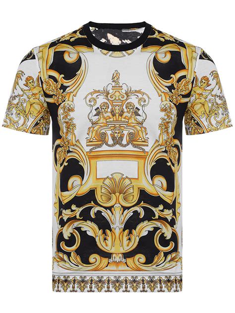 versace embellished t shirt|1st copy Versace shirt men.